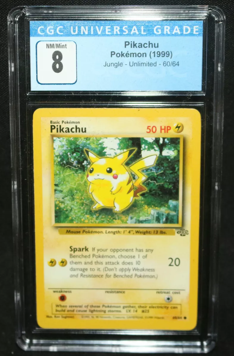 Pokemon Pikachu 60/64 Jungle Edition Unlimited, 1999, Card, TCG