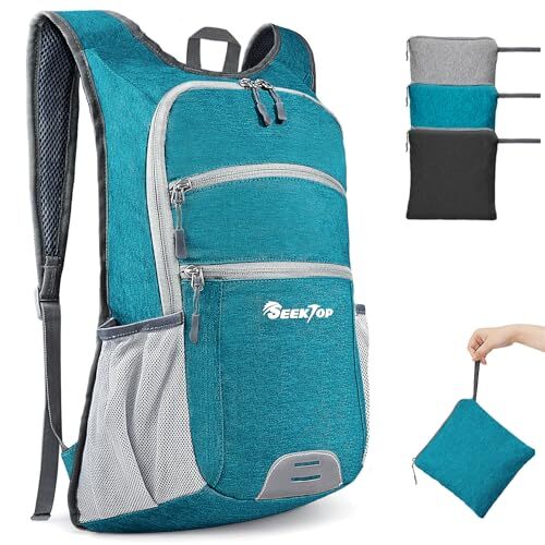 20L Ultra Lightweight Waterproof Hiking Backpack in Peacock Blue