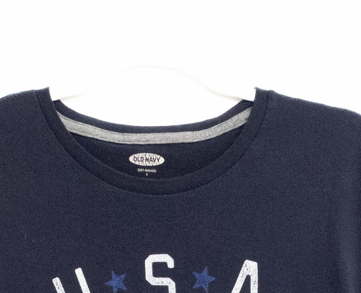 Old Navy Womens Dark Blue Cotton T-Shirt USA 2018 American