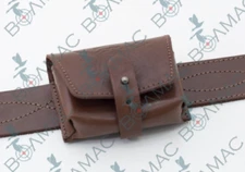 Quality Leather Rifle Cartridge Holder Pouch Belt Ammo 10 shells. Made in Europe