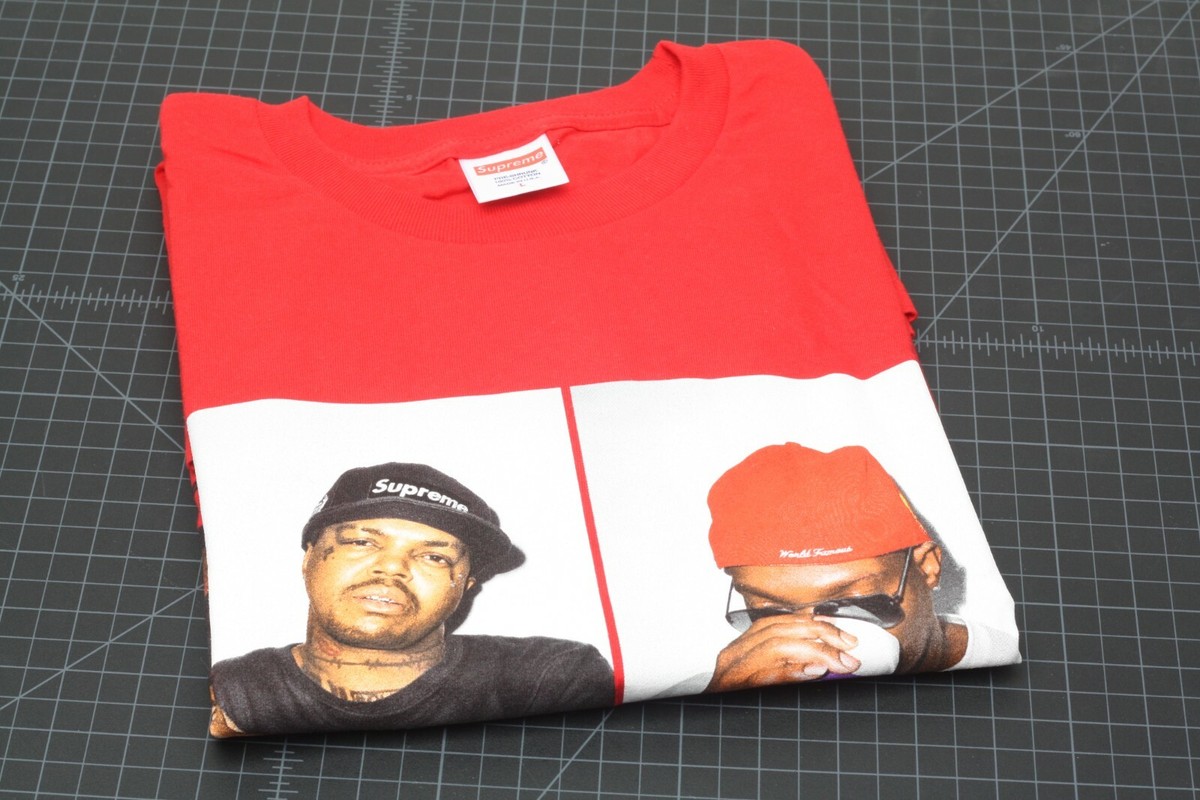Red NEW Supreme Three 6 Mafia Photo Tee FW 2012 Box Logo Six Size