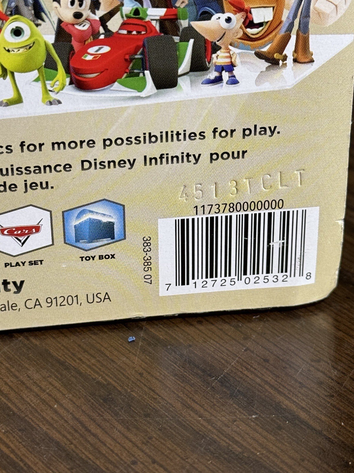 Disney Infinity Race To Space Buzz Lightyear Lightning McQueen ToysRUs Sealed
