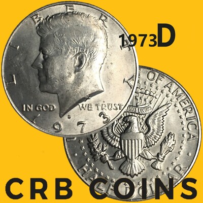 NO COMMENT 87-93 CD 廃盤 1973-D United States Kennedy Half Dollar - (Circulated) KM