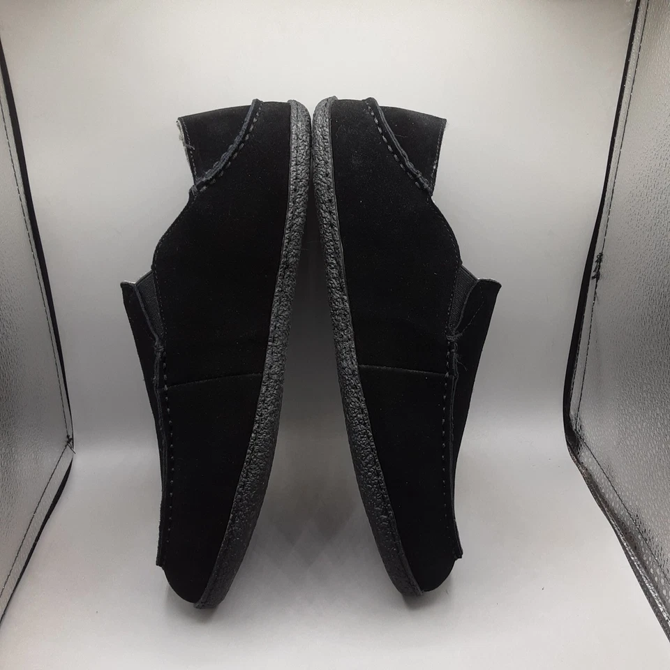 Zapatillas convertibles Clarks para hombre 12M negras gamuza piel sintética Foto 3 de 4