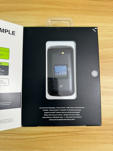 Simple Mobile Alcatel My Flip A405DL 4GB Gray Black - Picture 2 of 3