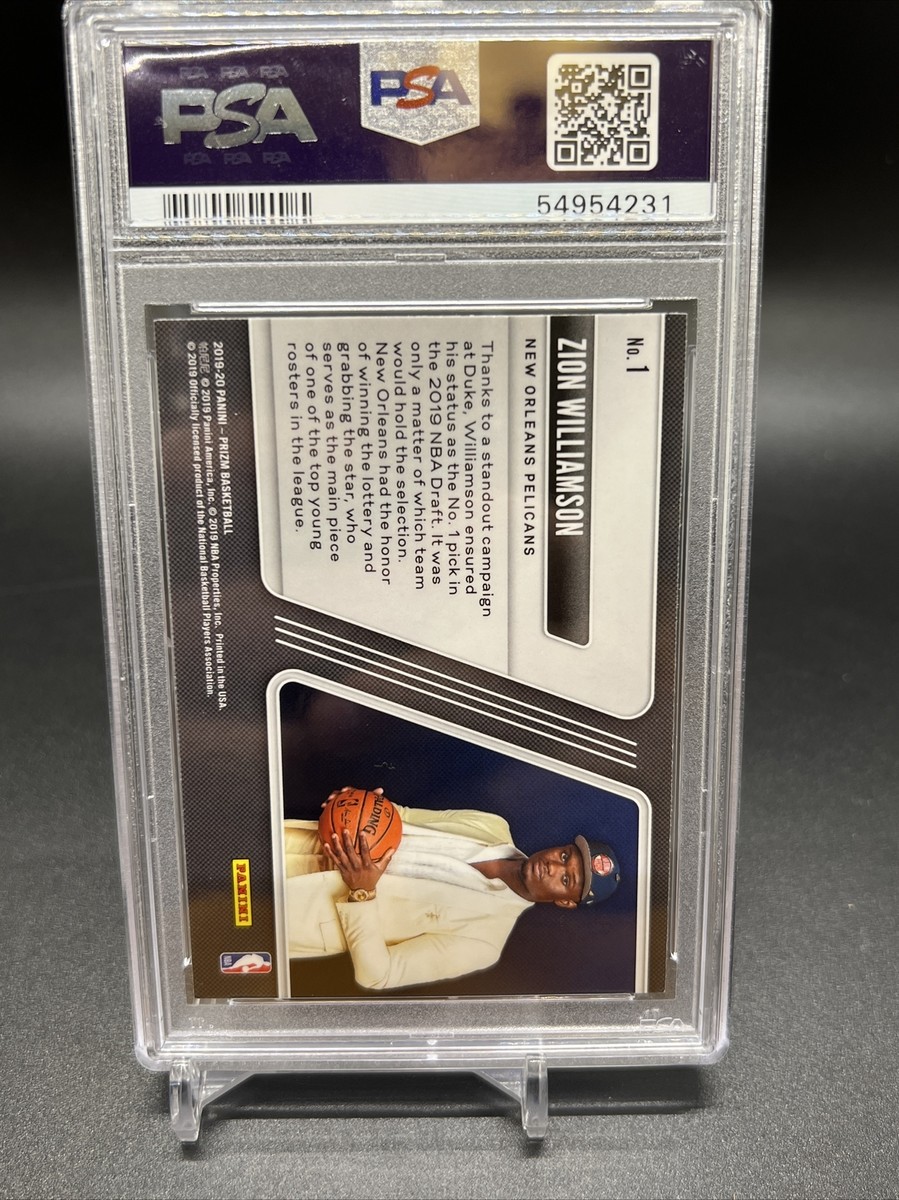 2019-20 Panini Prizm Luck Of The Lottery Zion Williamson PSA 9 | eBay