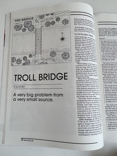 DUNGEON MAGAZINE ADVENTURES FOR TSR ROLE-PLAYING GAMES Vol 6 No. 6 Issue #36 - Foto 7 di 12