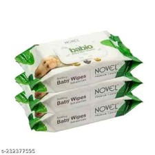 Soft Moisturizing Aloe Vera Baby Wet Wipes Pack With Lid Pack of 3 - 80 sheet 
