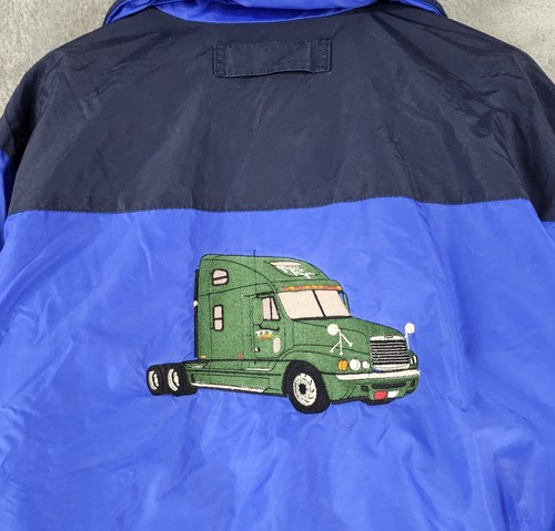 Tri Mountain Jacket Mens Small Blue Full Zip Long Sleeve Trucks For You Outdoor - Picture 11 of 17