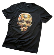 PAUL SMITH ORGANIC COTTON MILTICOLOURED SKULL PRINT T-SHIRT / TOP BNWT SZ-M RARE