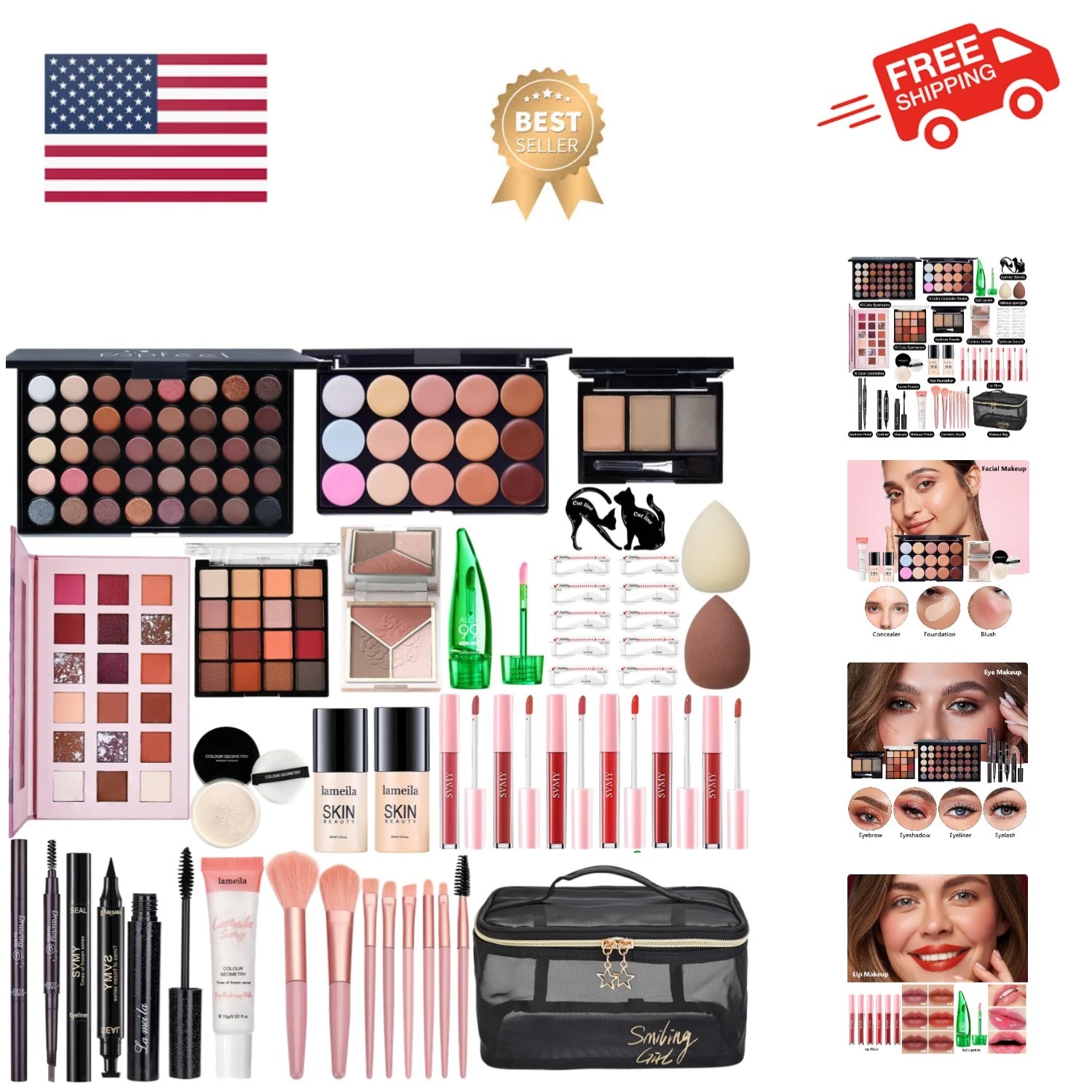 All in One Makeup Kit for Women Full Kit, Make Up Gift Set for Women, Makeup ...