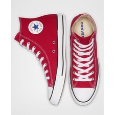 Converse Chuck Taylor All Star High Top Red Canvas Sneakers M 6.5 W 8.5 M9621