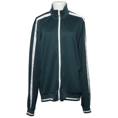 Threadbare, Trainingsjacke, Herren, Größe: 52/54, Grün/Weiß, Polyester #Hmo