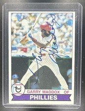 1979 Topps Garry Maddox On Card Auto