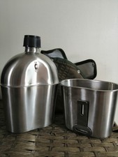 Goetland Stainless Steel Water Canteen 1 Litre. Pre-owned but never used.