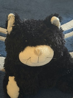 Jellycat Huge Truffles Vintage Black Cat - Cat Floppy Pillow Beanie Rare 
