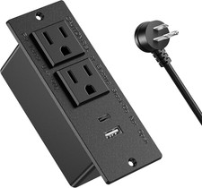 Conference Recessed Power Strip,20W USB C Fast Charging,Furniture Recessed Outle