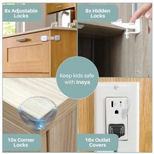Baby Proofing Kit - Safety Locks, Latches, Corner Guards