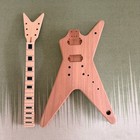 DIY Dean Electric Guitar Kit Mahogany Body Maple fretboard BK part bolt on 22F — photo 3