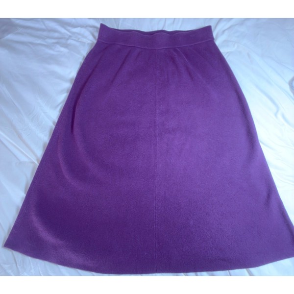 Banana Republic Purple Sweater Knit A-Line Midi Skirt