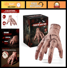 Halloween Animatronic Crawling Zombie Hand - Sound-Activated Creepy Motion