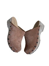 Vintage 2000s Wooden Tan Leather Suede L.L. Bean Clogs - Women s Size 10M