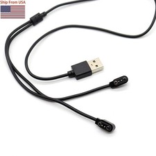 For Bluetooth Glasses Watch Magnetic Charger 2PIN Watch Headset 2-in-1 Charger