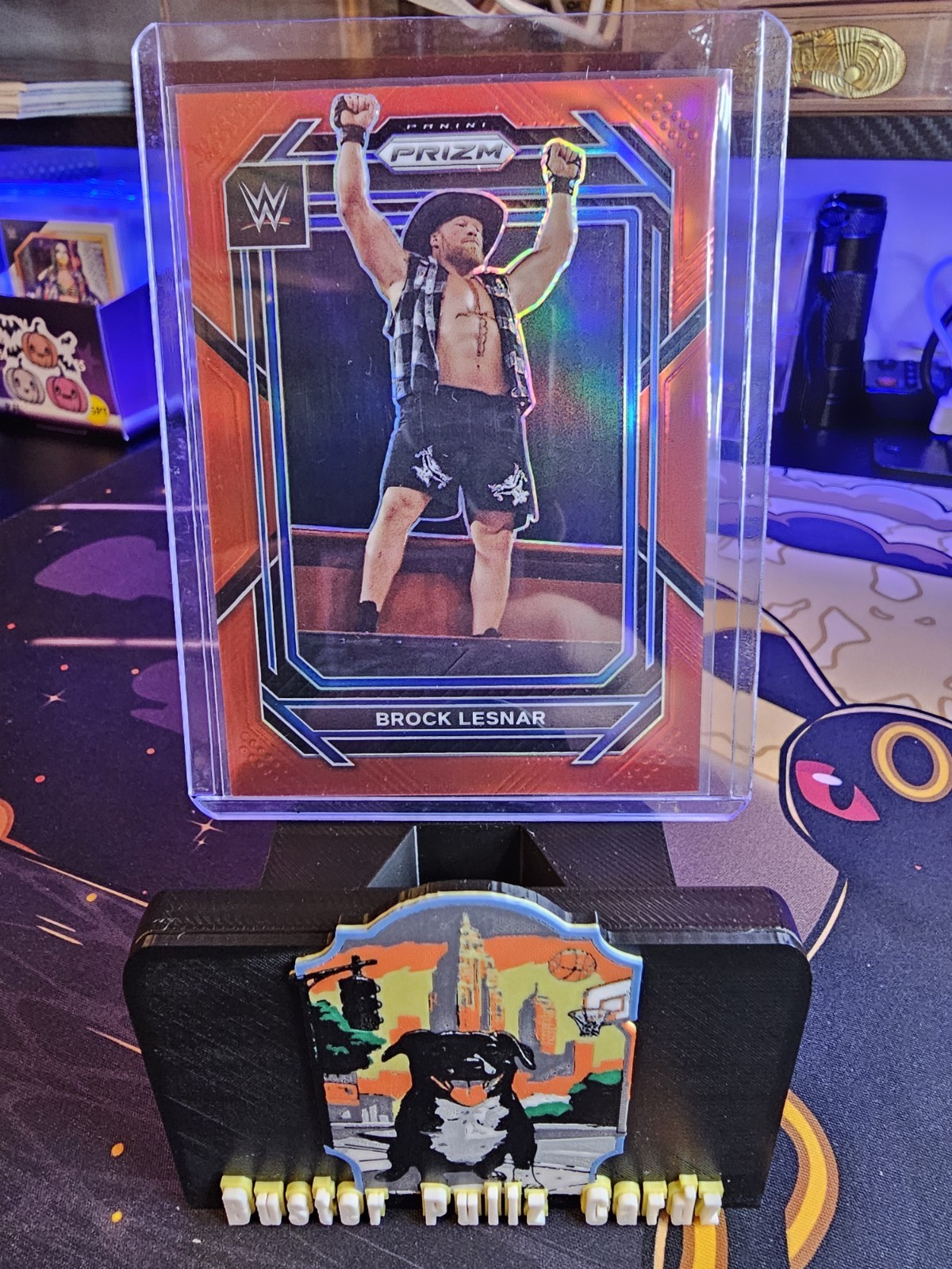 2023 Panini Prizm WWE Red Prizm 204/299 Brock Lesnar #151