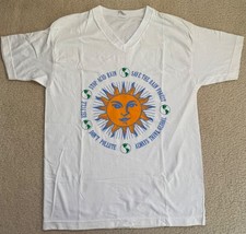 Vintage Stop Acid Rain Sun Face T-shirt White Mens Large 90s Made In Usa Vintage Stop Acid Rain Sun Face T-shirt White Mens Large 90s Made In Usa