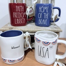 New RAE DUNN Set Of 4 Patriotic 4th of July U...