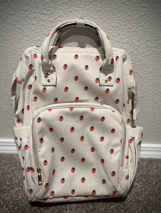 Strawberry laptop backpack