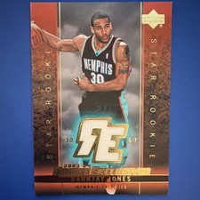 Upper Deck 2003-04 Rookie Exclusives Dahntay Jones Jersey #J16 Grizzlies
