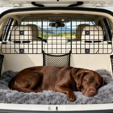 Dog Car Barrier for SUVs, Vehicles, Dividers, Adjustable Heavy-Duty Wire Pet ...