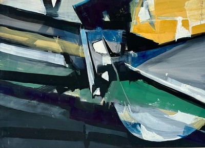 ''New York Soho''| Aquarell | Franz Ruffing 1964 | 57x74 cm