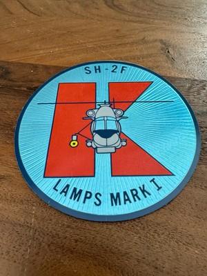 Vintage US Navy SH-2F Lamps Mark 1 Kaman Helicopter STICKER