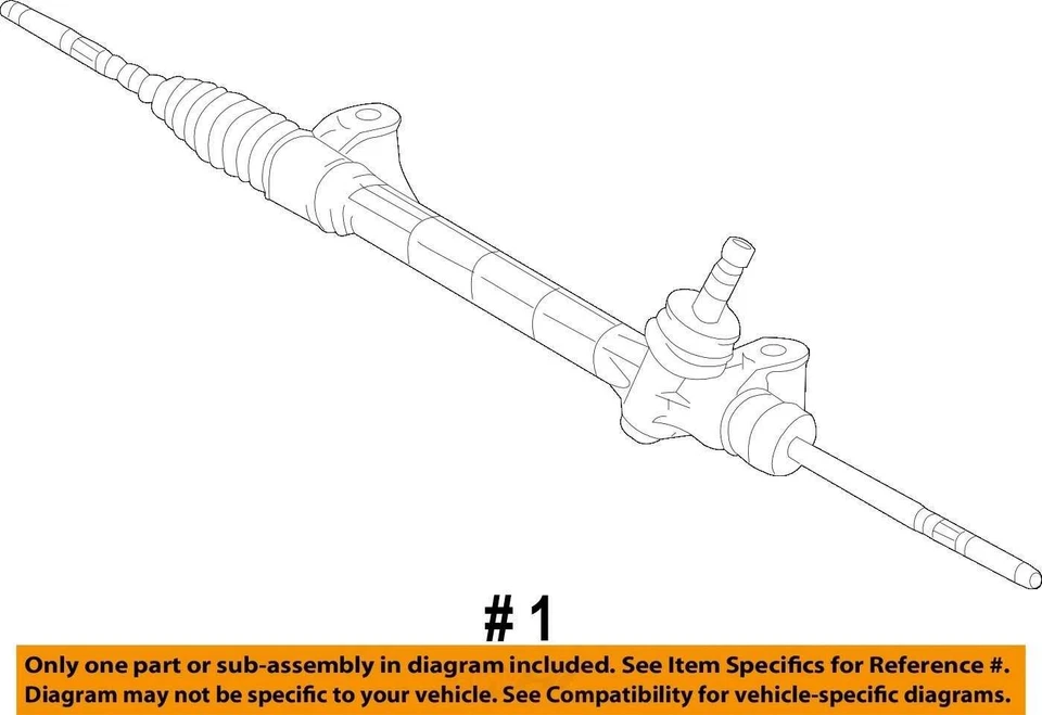 Used Rack and Pinion Assembly fits: 2007 Toyota Rav4 Power Rack and Pinion elect Foto 4 de 4