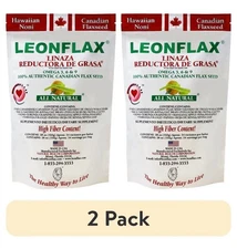 2 Pack Leonflax, 100% Authentic Canadian Flax Seed, All-natural, Exp 08/2028