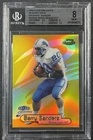 BARRY SANDERS BGS 8 1998 FLEER BRILLIANTS #25TG 24 KARAT GOLD *MISSING SN*