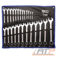 BGS 1196 Maul RingschlÜSsel Satz Ringmaul SchraubenschlÜSsel SET 6-32 MM 25 TLG