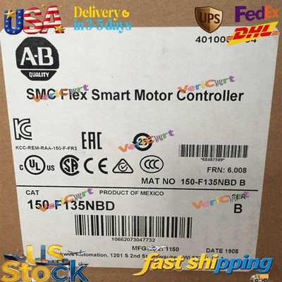 Allen-Bradley 150-F135NBD SMC Flex Smart Motor Controller AB US Free Tax