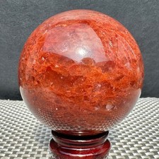 557G Natural strawberry quartz ball Quartz Crystal Energy Healing Ball