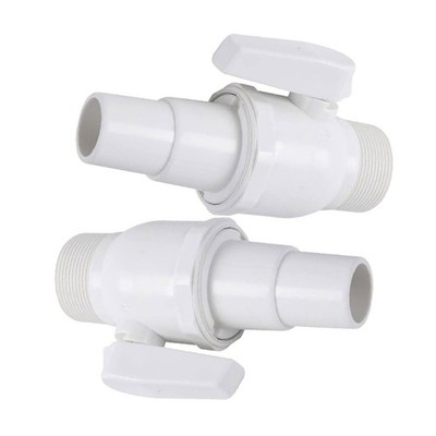 Water Flows Control 2 Way Filter Valves Replacement Ball Valves Plastic Texture