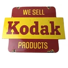 Vintage Kodak Camera Sign - Sales & Photos Film Develop Gas Pump Porcelain Sign