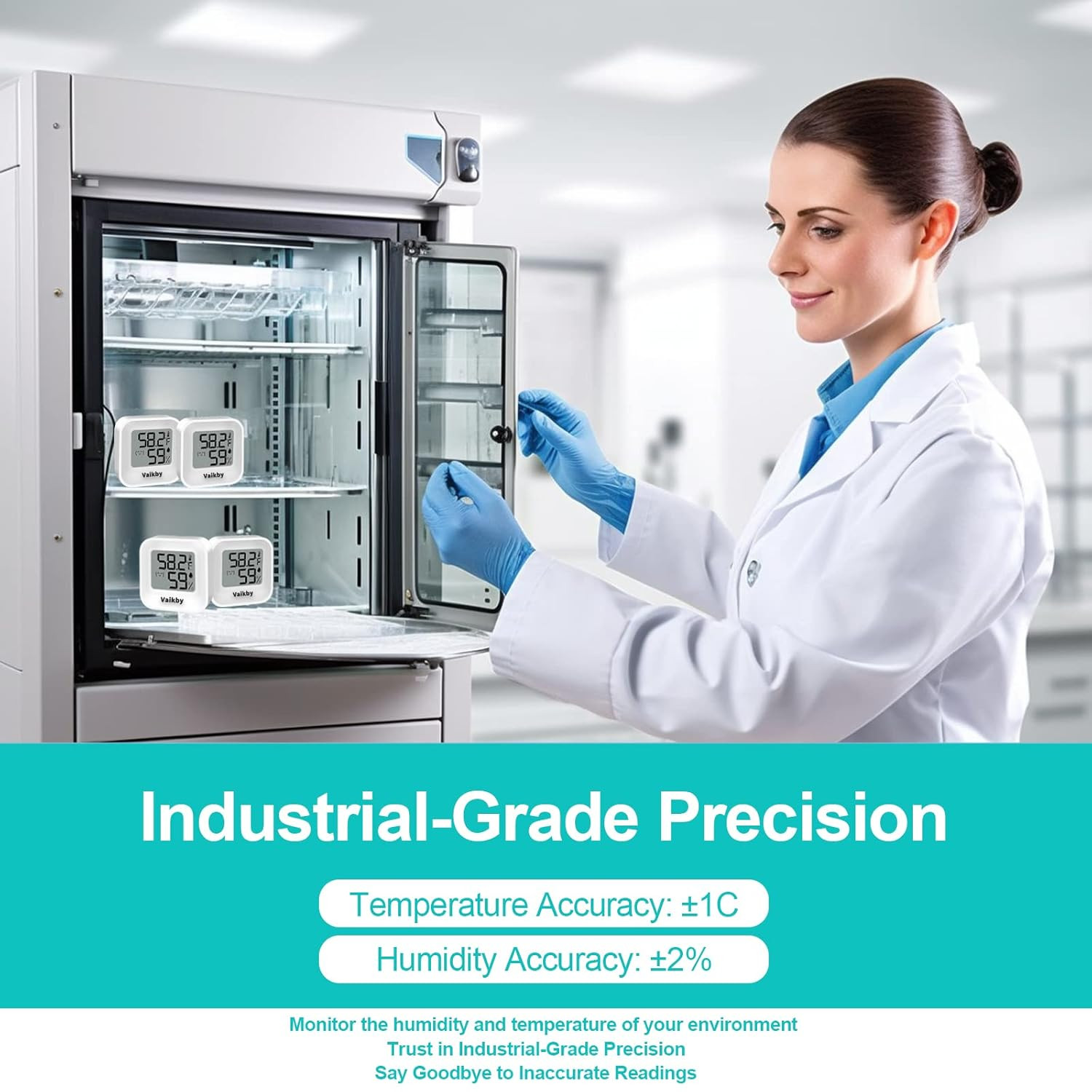 Indoor Humidity Meter Hygrometer 4Pack, Room Thermometer for Accurate Room Tempe