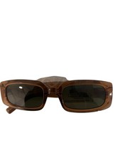 Le Specs Dynamite Tobacco Square Retro Y2K NWT Brown Sunglasses