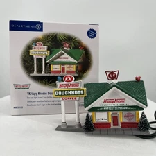 Dept 56 KRISPY KREME DOUGHNUT SHOP ORNAMENT Snow Village #56.55163 NEW 2002