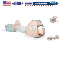 3 in 1 Pop Up Play Tent with Tunnel, Ball Pit for Kids, Boys, Girls, Babies a...