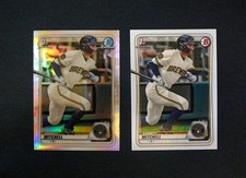 Garrett Mitchell 2020 Bowman Draft 1st Chrome - Refractor + paper base #BD-118