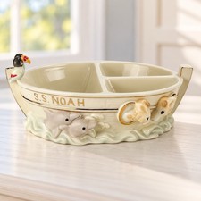 Lenox Noahs Ark Divided Baby Bowl Dish Trinket