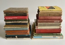 Huge Lot 28 Vtg Educational/Academic/ Instructional Text Books DIY, Language Etc